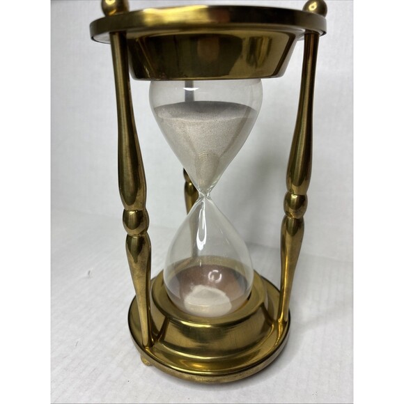 1969 State Farm Life Insurance Co 40th Anniversary Brass Hourglass Rare 2 Hour - Picture 12 of 14
